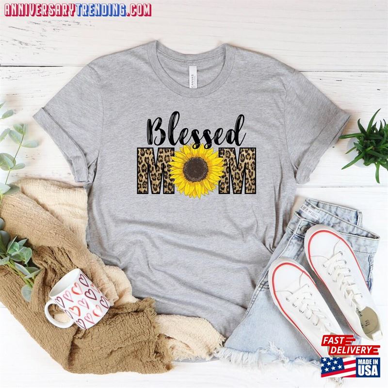 Blessed Mom Shirt Mothers Day Gift Mommy T-Shirt Classic Unisex -Bipubunny Store