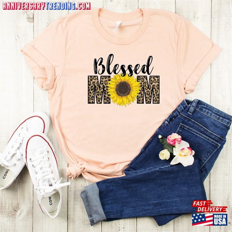 Blessed Mom Shirt Mothers Day Gift Mommy T-Shirt Classic Unisex -Bipubunny Store