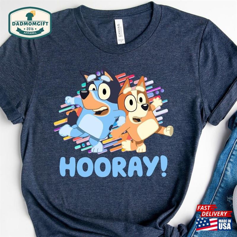 Bluey Bingo Hooray Shirt Family Matching Trip Classic T-Shirt