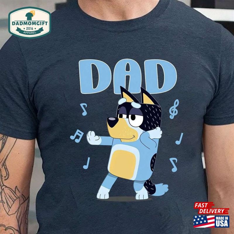 Bluey Dad Dancing Shirt Dadlife Bandit Heeler Hoodie Classic