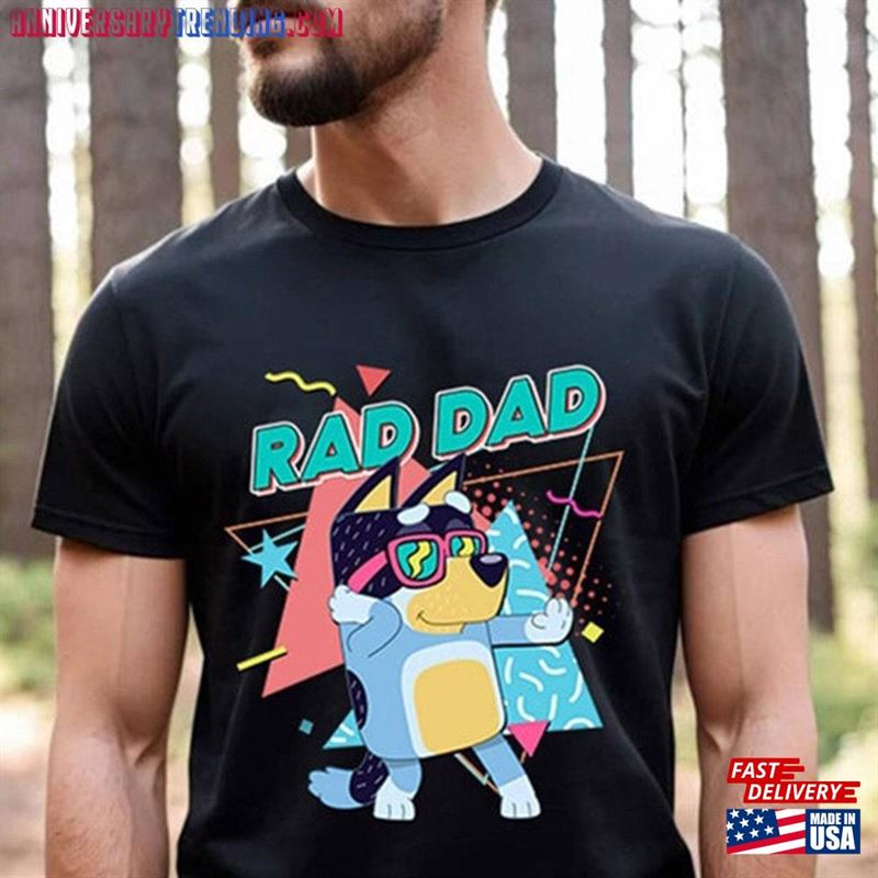 Bluey Rad Dad Shirt T-Shirt Bandit Sweatshirt – Bipubunny Store