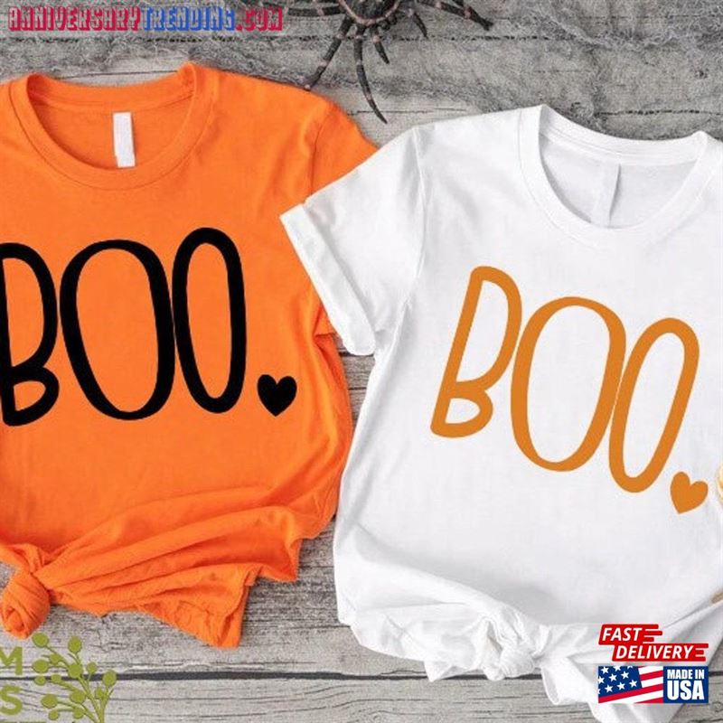 Boo Shirt Girls Girl Halloween T-Shirt For Women Hoodie Unisex -Bipubunny Store