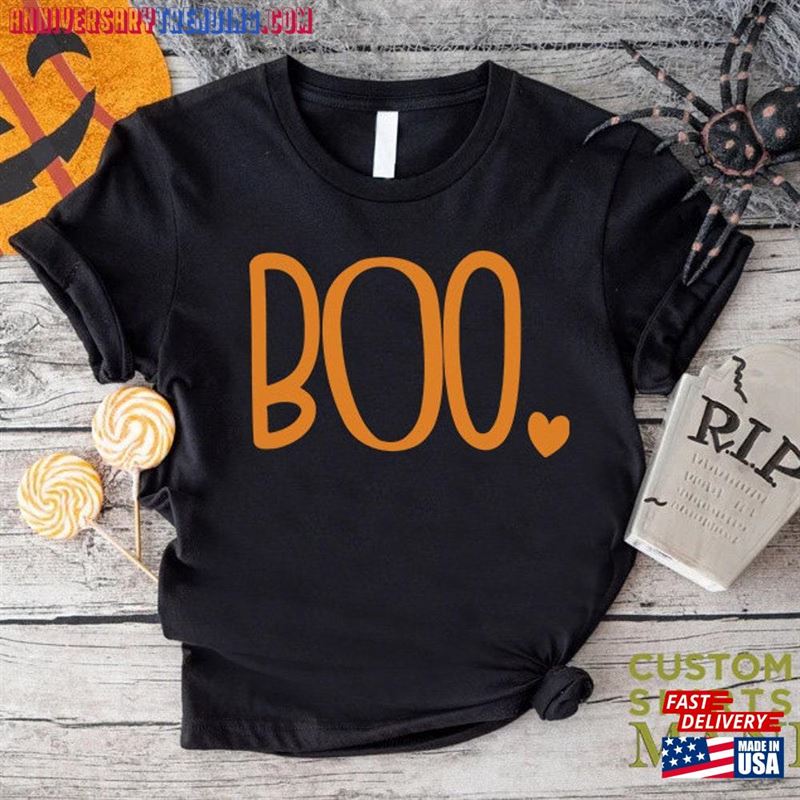 Boo Shirt Girls Girl Halloween T-Shirt For Women Hoodie Unisex -Bipubunny Store