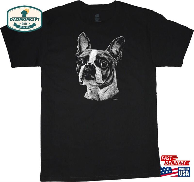 Boston Terrier T-Shirt Hoodie Sweatshirt