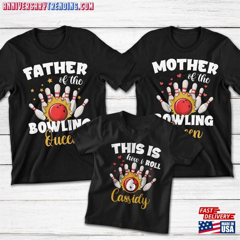 Bowling Birthday Shirt Custom Matching Family T-Shirt Unisex – Bipubunny Store