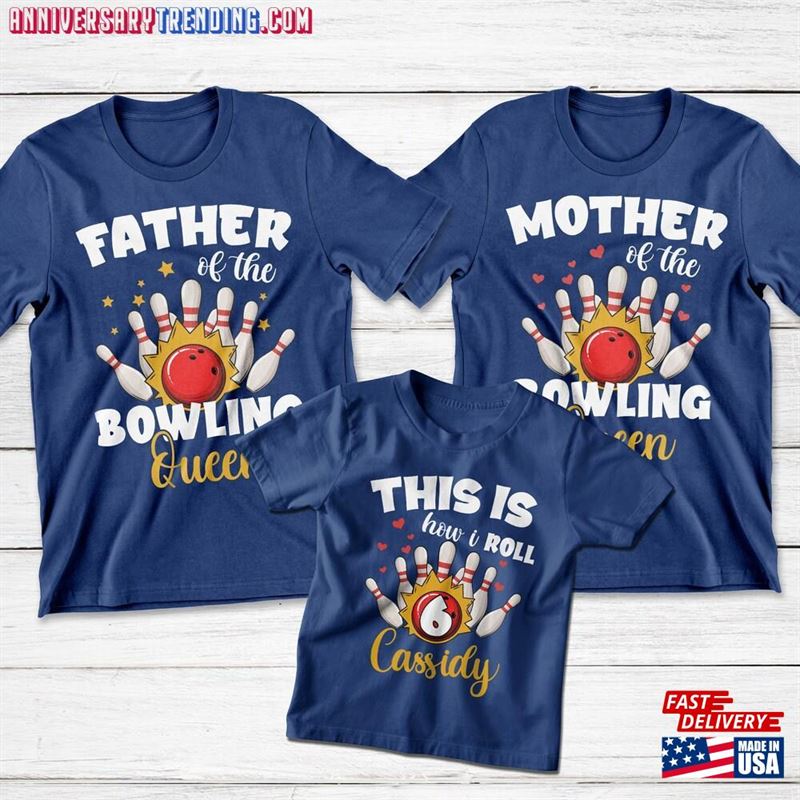 Bowling Birthday Shirt Custom Matching Family T-Shirt Unisex – Bipubunny Store