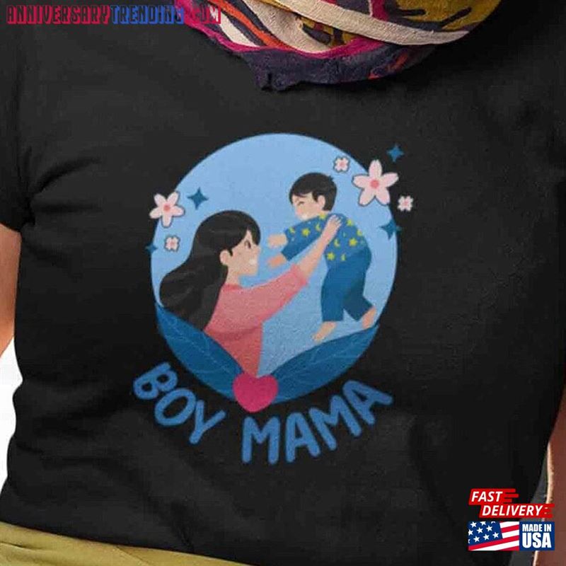 Boy Mama 100% Cotton Tee T-Shirt Family Gift For Mom Unisex Classic – Bipubunny Store