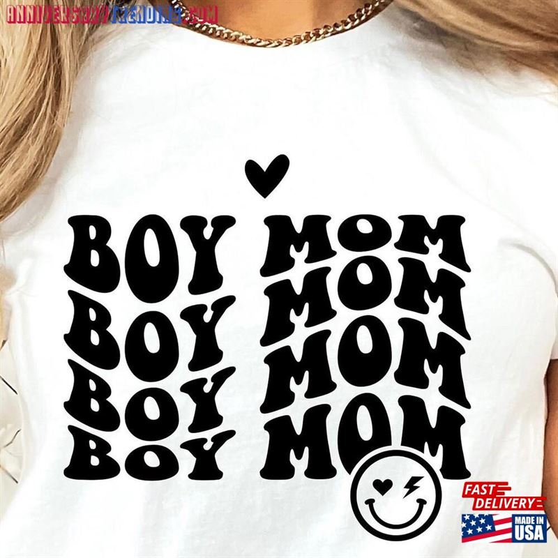 Boy Mom Shirt Gift Unisex Sweatshirt – Bipubunny Store