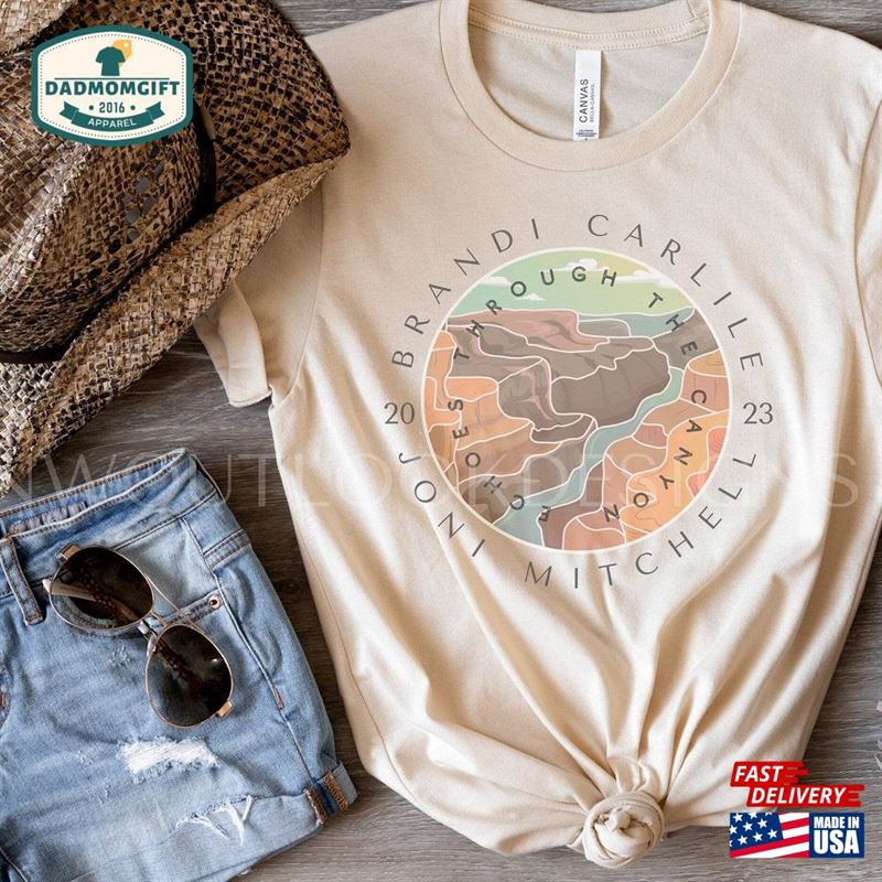 Brandi Carlile Joni Mitchell Echoes Through The Canyon 2023 Concert Shirt Highway Woman At Gorge Amphitheater Merch Unisex Sweatshirt