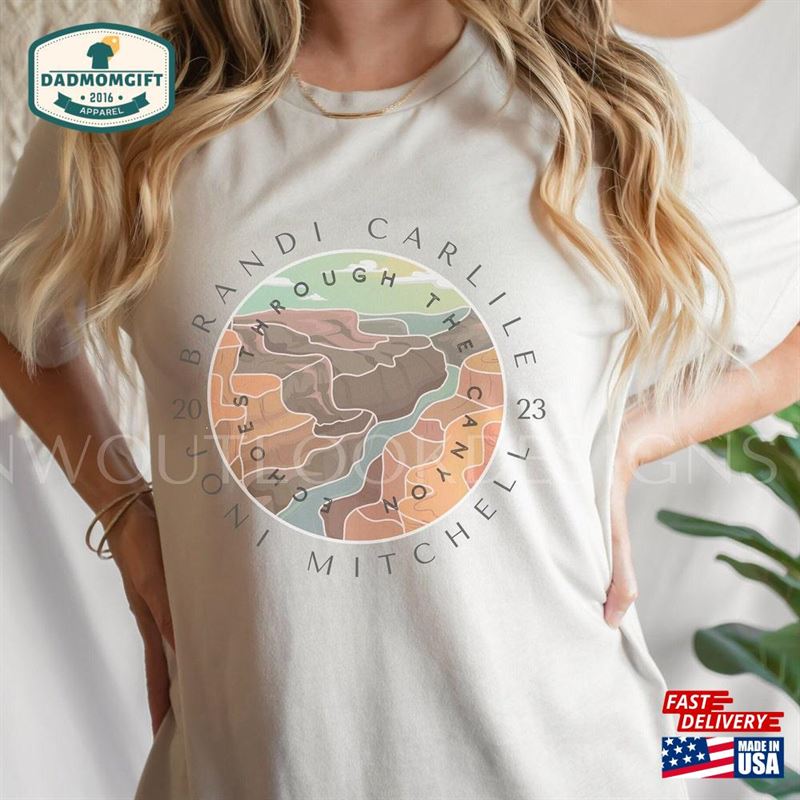 Brandi Carlile Joni Mitchell Echoes Through The Canyon 2023 Concert Shirt Highway Woman At Gorge Amphitheater Merch Unisex Sweatshirt