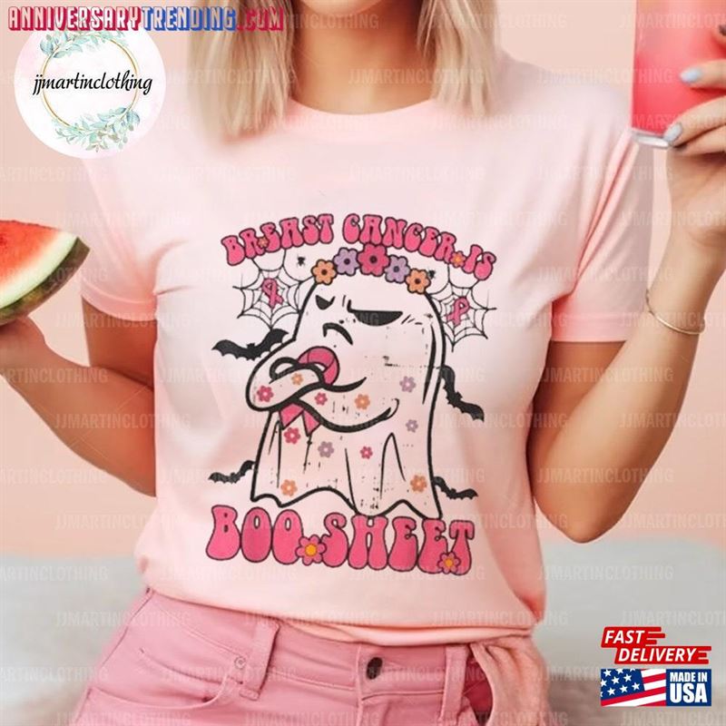 Breast Cancer Shirt Is Boo Sheet Gift Unisex T-Shirt -Bipubunny Store