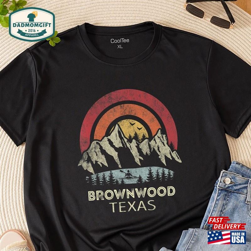 Brownwood Texas Mountain Sunset T-Shirt New Dad Shirt Sweatshirt