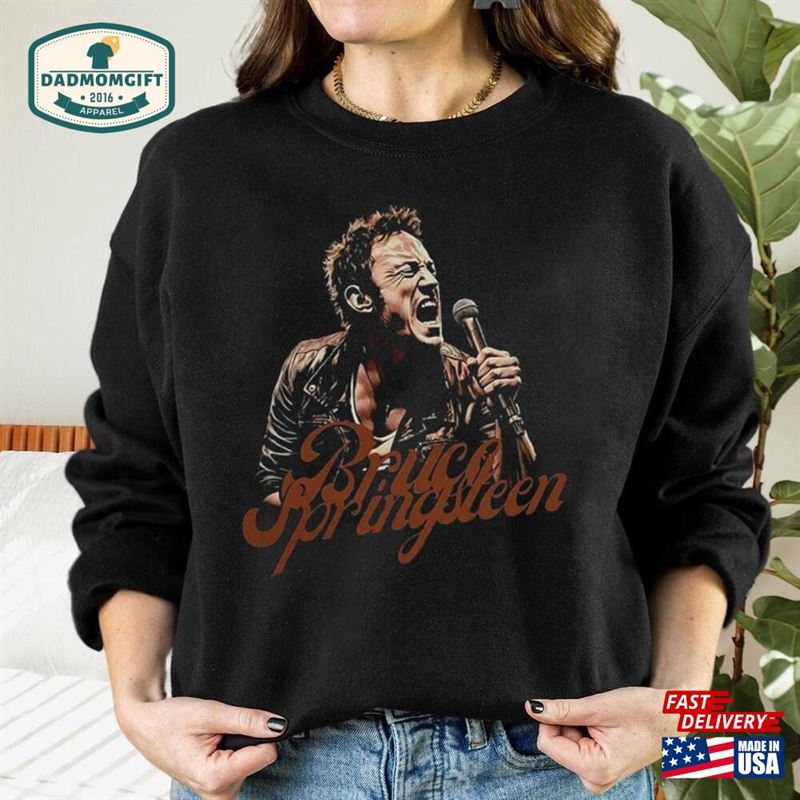 Bruce Springsteen T-Shirt Tour Shirt Classic Rock Fan Sweatshirt