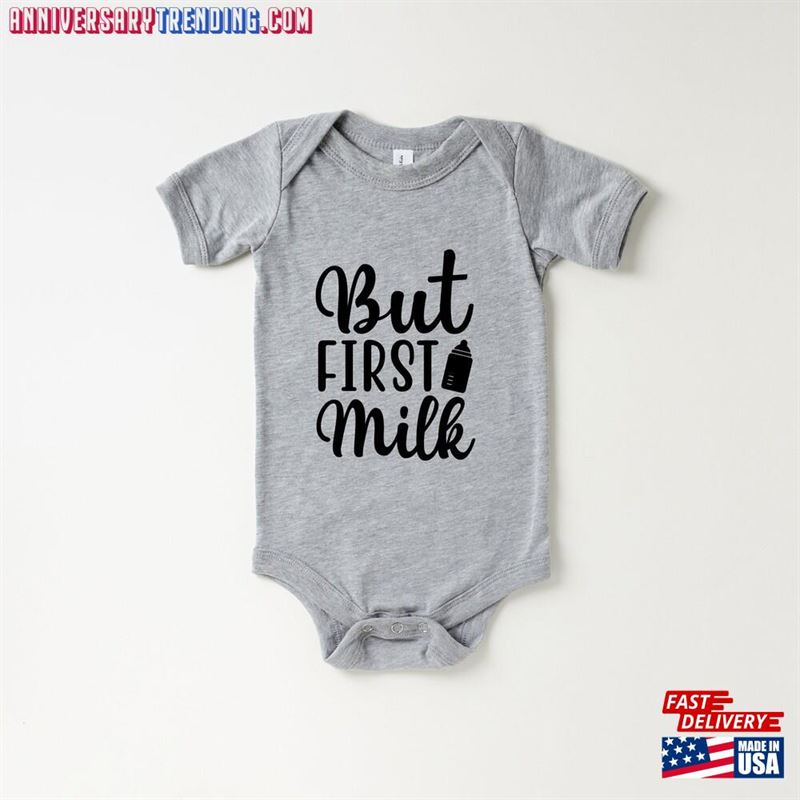 But First Milk Baby Onesie Lover Toddler Clothes Matching Daddy And Shirt Hoodie Sweatshirt -Bipubunny Store