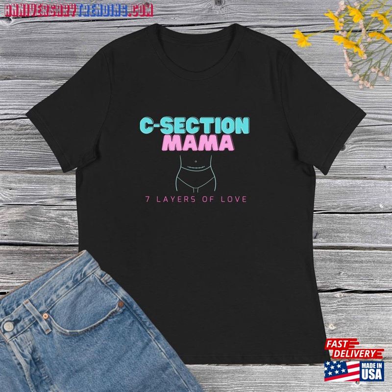 C Section Mama Shirt Shirts For Mom T-Shirt Unisex -Bipubunny Store