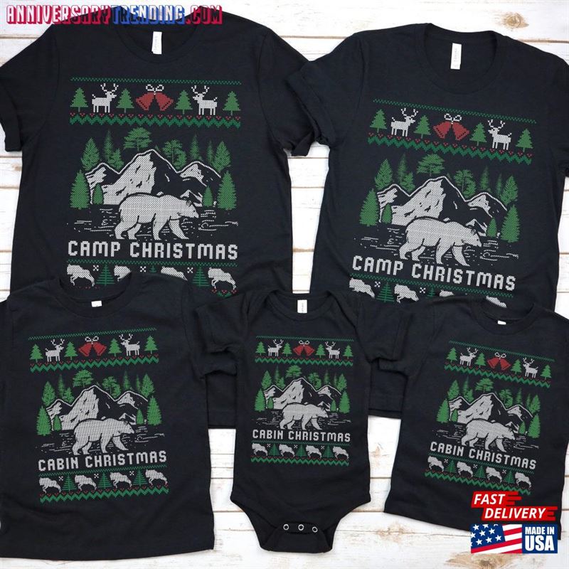 Camp Christmas Matching Family Group Shirt T-Shirt Unisex – Bipubunny Store