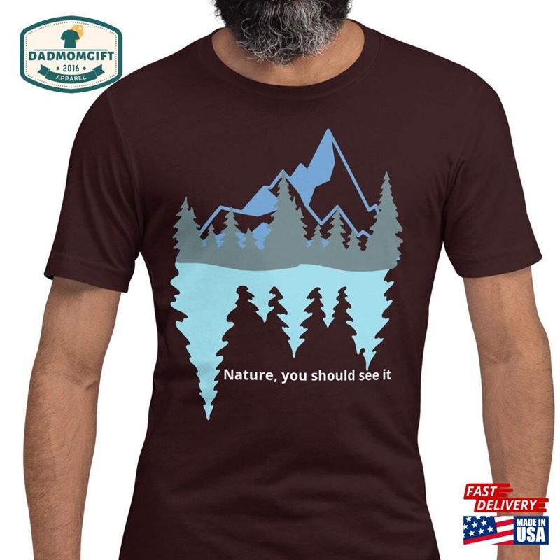 Camp Nature Tee Mountain Tshirt For Men Unisex Sweatshirt