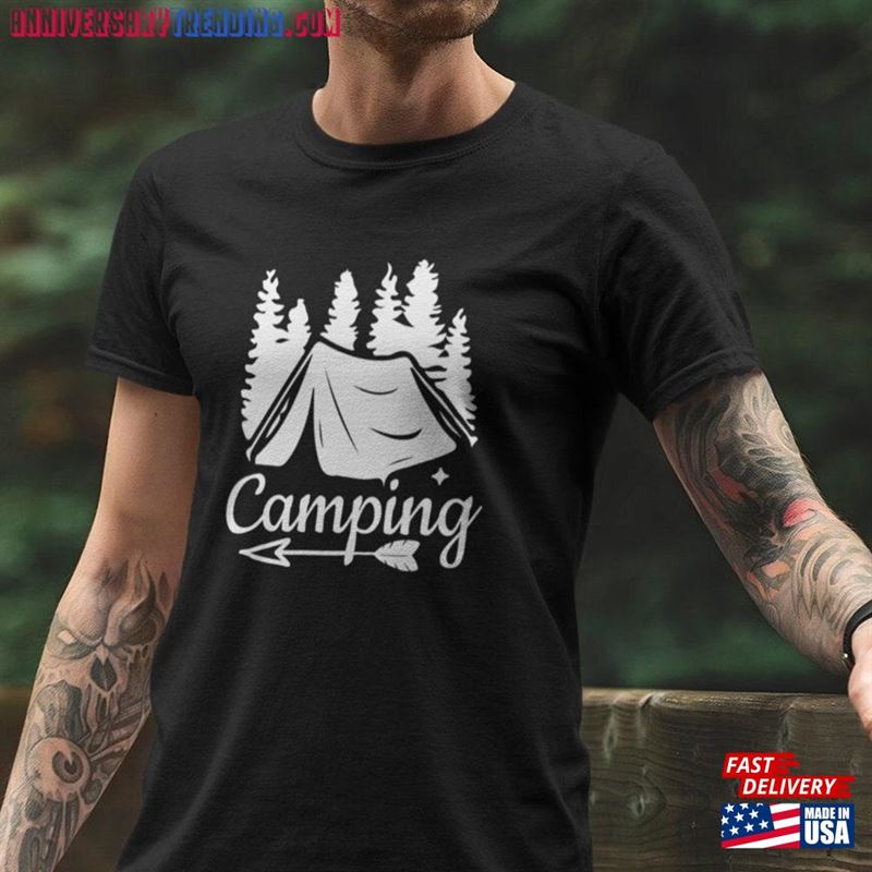 Camping Unisex T-Shirt Sweatshirt – Bipubunny Store