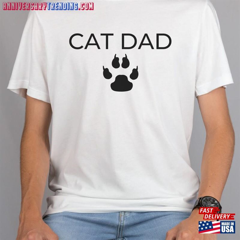 Cat Dad Sweatshirt Cute Lover Sweater Shirt Classic Hoodie – Bipubunny Store