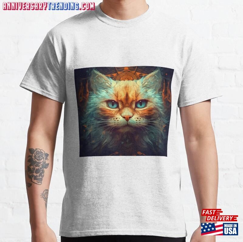 Cat Design Classic T-Shirt – Bipubunny Store