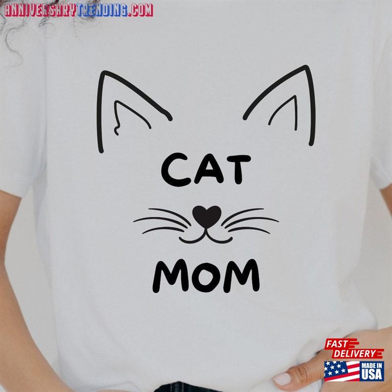 Cat Mom Cute T-Shirt Hoodie Sweatshirt -Bipubunny Store