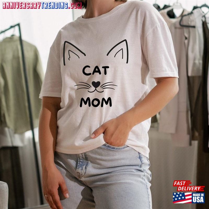 Cat Mom Cute T-Shirt Hoodie Sweatshirt -Bipubunny Store