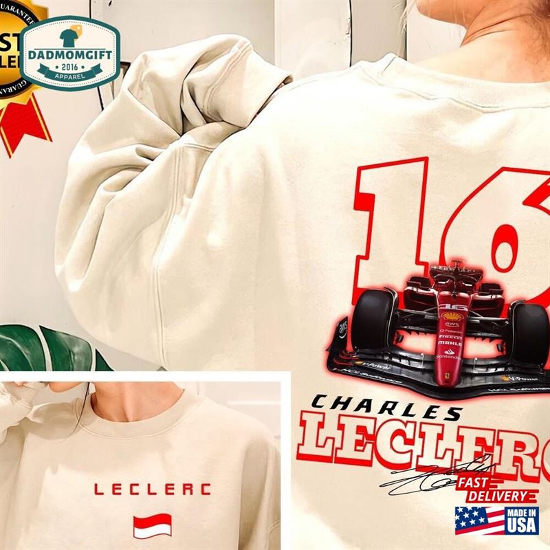 Charles Leclerc Formula One Shirt F1 Two Sides T-Shirt Classic Sweatshirt