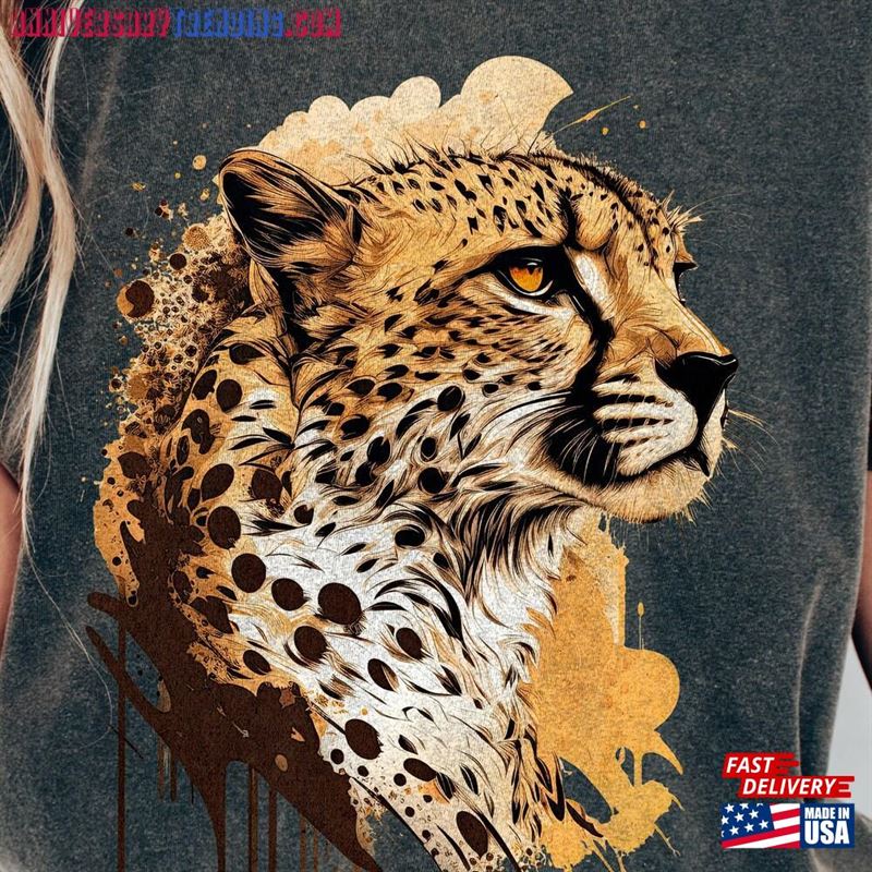 Cheetah Shirt Trendy Comfort Colors Tshirt Cat Mom Gift T-Shirt Hoodie Classic – Bipubunny Store