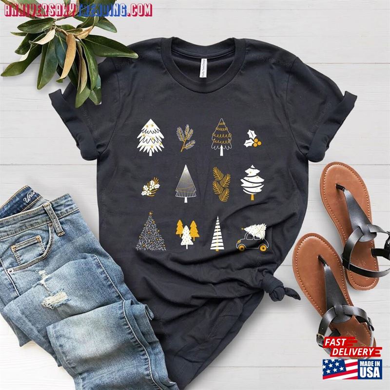 Christmas Tree Shirt T-Shirt Holiday Classic Unisex – Bipubunny Store