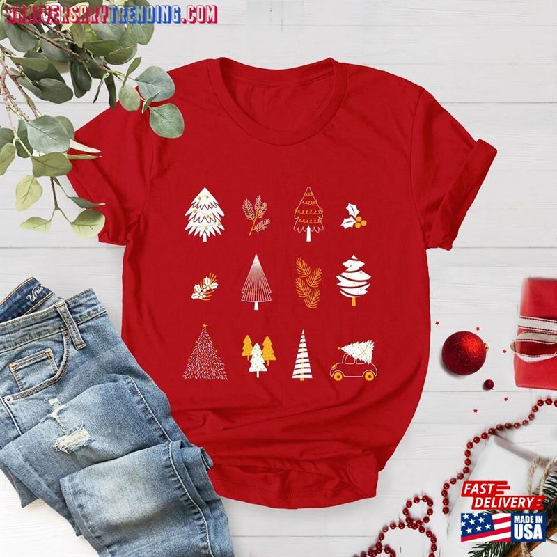 Christmas Tree Shirt T-Shirt Holiday Classic Unisex – Bipubunny Store