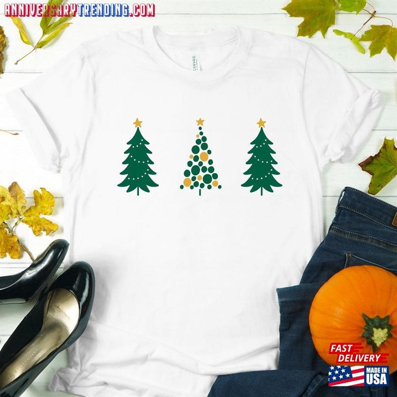 Christmas Trees Shirt Xmas Merry T-Shirt Classic Sweatshirt – Bipubunny Store