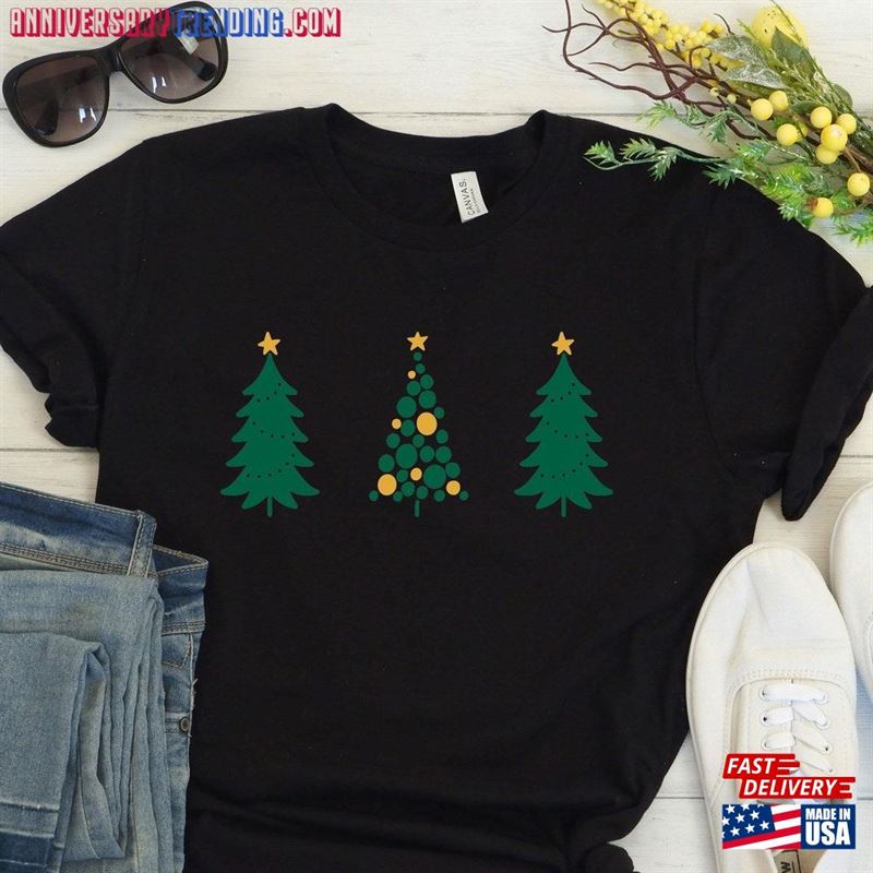 Christmas Trees Shirt Xmas Merry T-Shirt Classic Sweatshirt – Bipubunny Store