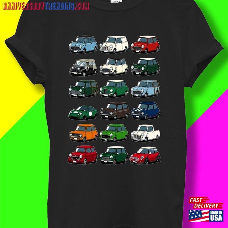 Classic Mini Cooper Evolution Car T-Shirt Sweatshirt – Bipubunny Store