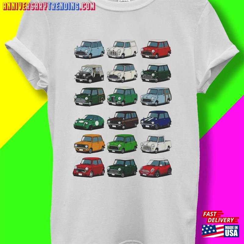 Classic Mini Cooper Evolution Car T-Shirt Sweatshirt – Bipubunny Store