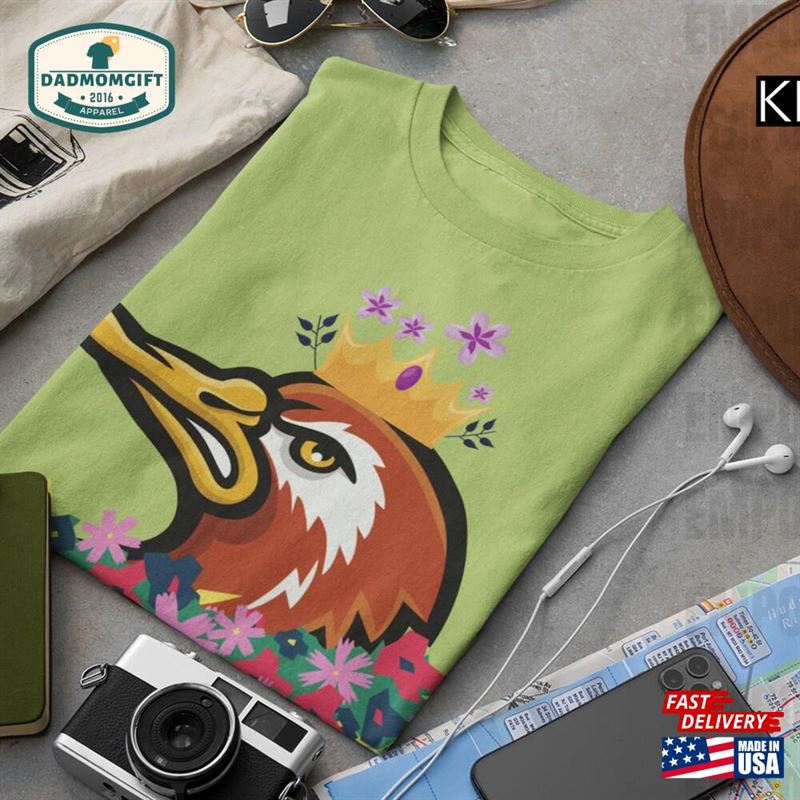 Comfort Colors Funny Duck With Flower T-Shirt Goose Crown Humorous Shirt Hoodie