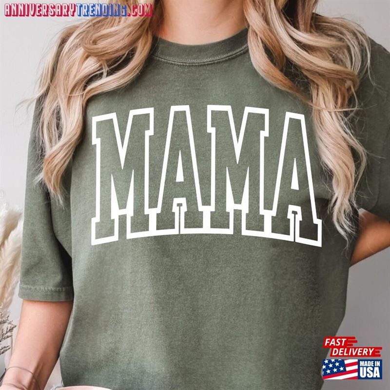 Comfort Colors Shirt Mama Mom Classic T-Shirt -Bipubunny Store