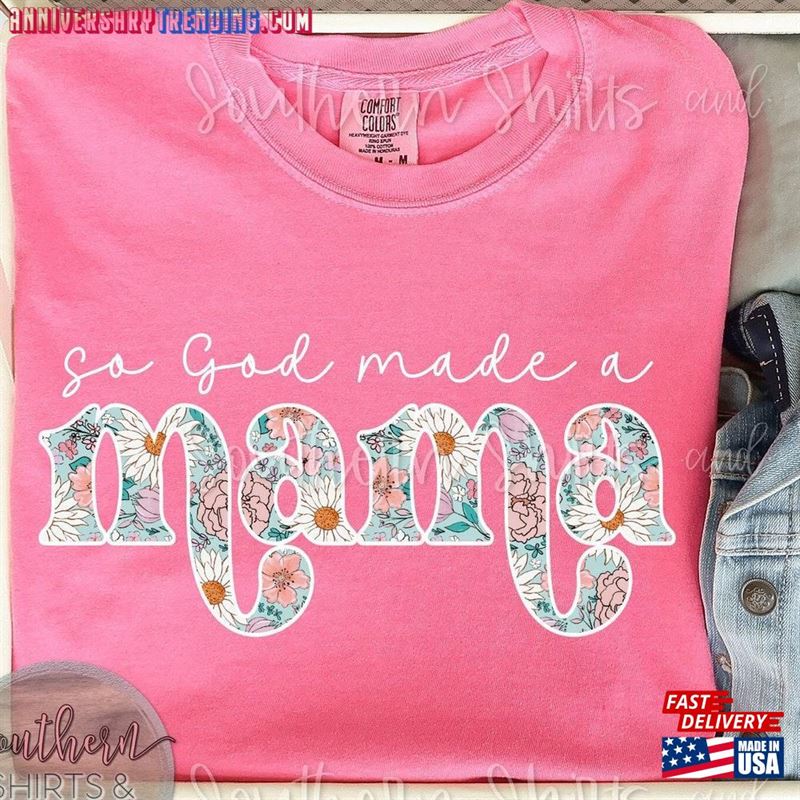 Comfort Colors So God Made A Mama Personalize With Any Word Sweatshirt Unisex – Bipubunny Store