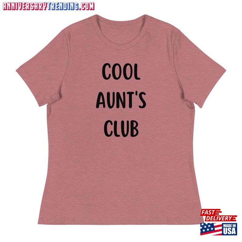 Cool Aunt’s Club Women Relaxed T-Shirt Hoodie Sweatshirt – Bipubunny Store