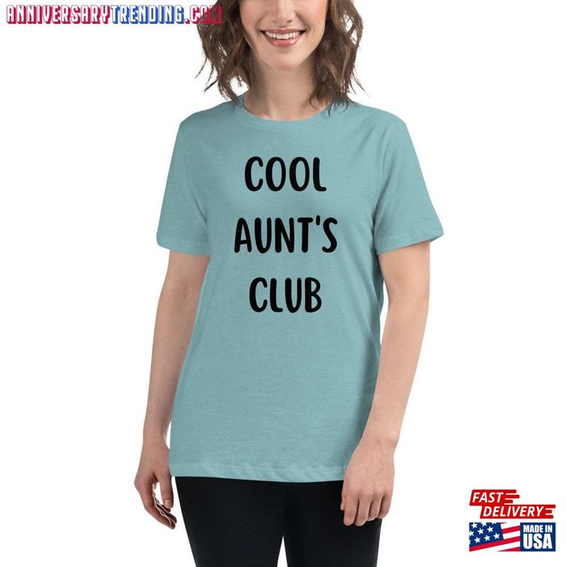 Cool Aunt’s Club Women Relaxed T-Shirt Hoodie Sweatshirt – Bipubunny Store