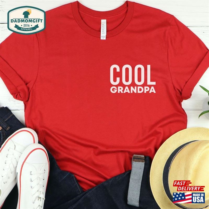 Cool Grandpa Pocket Shirt Promoted To Gift For Unisex T-Shirt