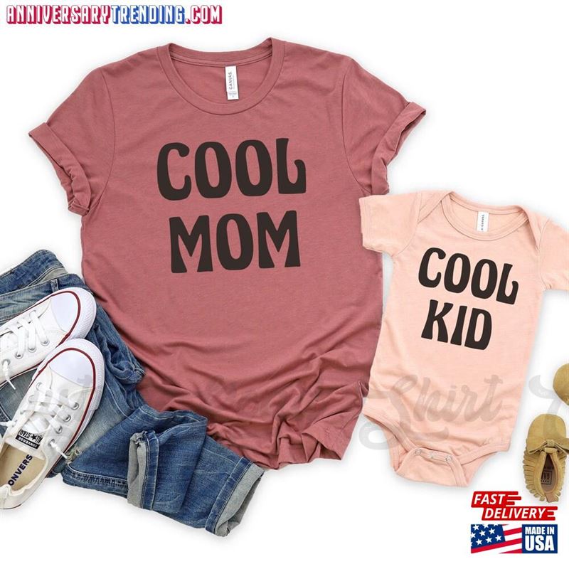 Cool Mom Shirt Mother Son Matching Mama And Mini Classic Hoodie – Bipubunny Store