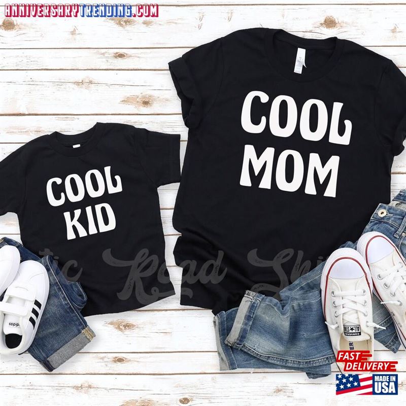 Cool Mom Shirt Mother Son Matching Mama And Mini Classic Hoodie – Bipubunny Store