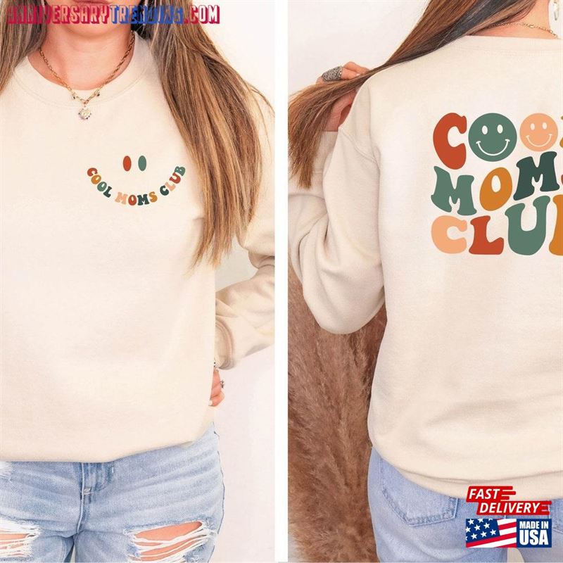 Cool Moms Club Mom Shirt Tee Classic T-Shirt -Bipubunny Store