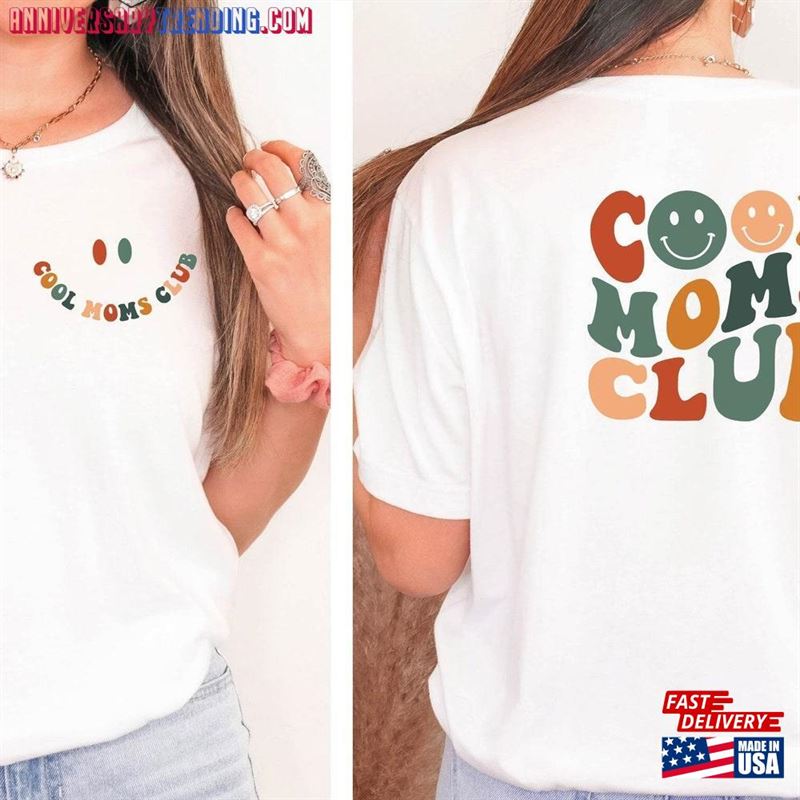 Cool Moms Club Mom Shirt Tee Classic T-Shirt -Bipubunny Store