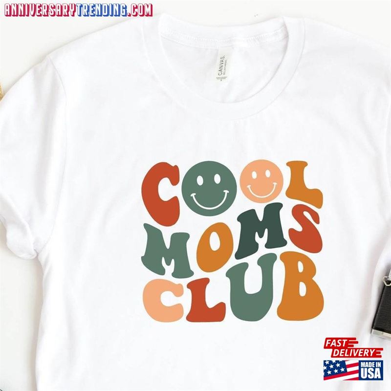 Cool Moms Club Shirt Mom Tee Classic Unisex -Bipubunny Store