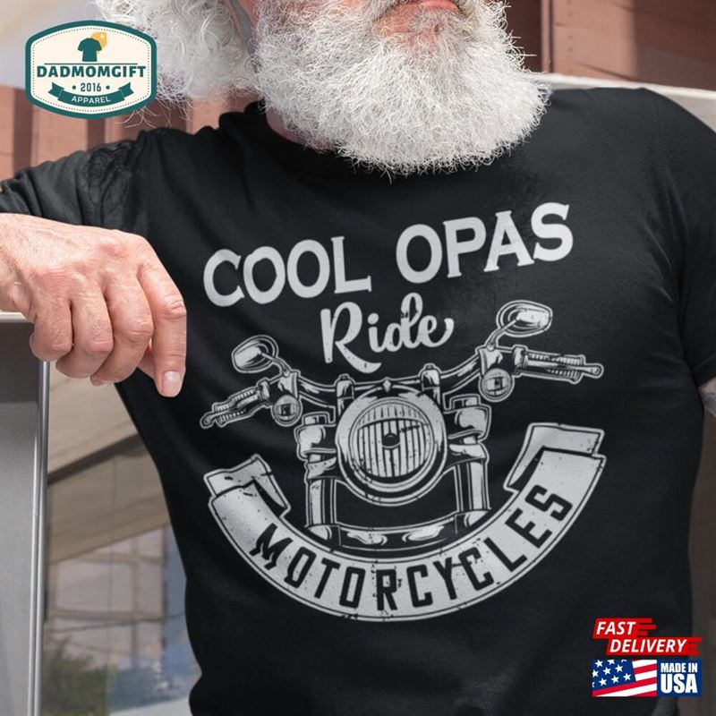 Cool Opa Gift Motorcycle Shirt Biker Unisex T-Shirt