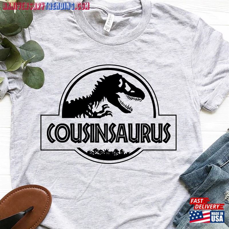 Cousin Saurus Shirt Rex Christmas Gift For Hoodie Unisex – Bipubunny Store