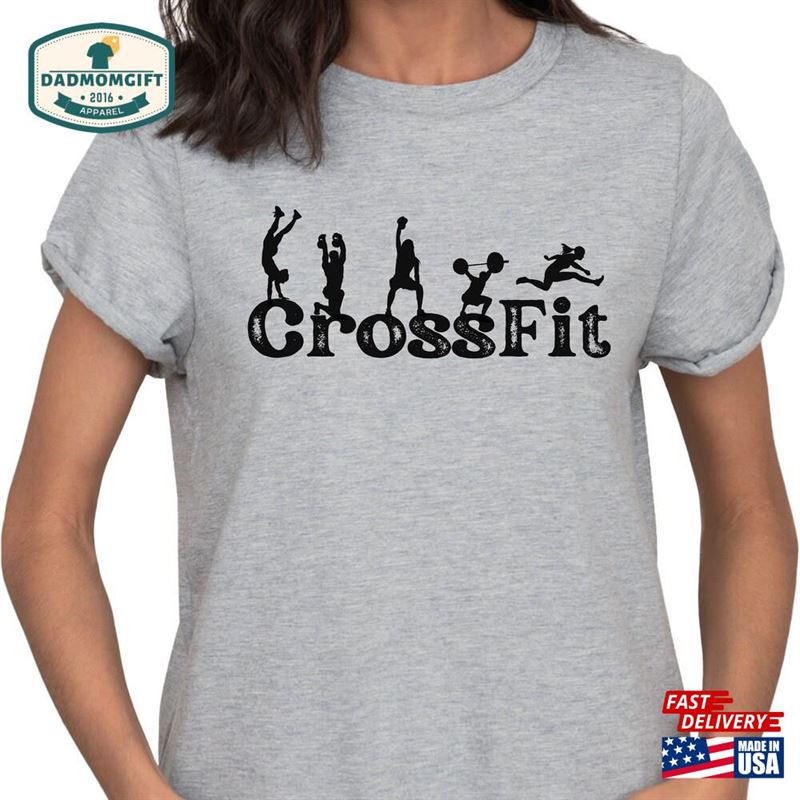 Crossfit T-Shirt Relaxed Gym Wear Unisex Gear Classic