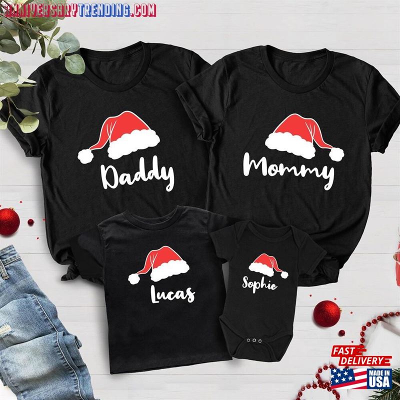 Custom Christmas Tee Matching Family Shirts Shirt Classic T-Shirt – Bipubunny Store