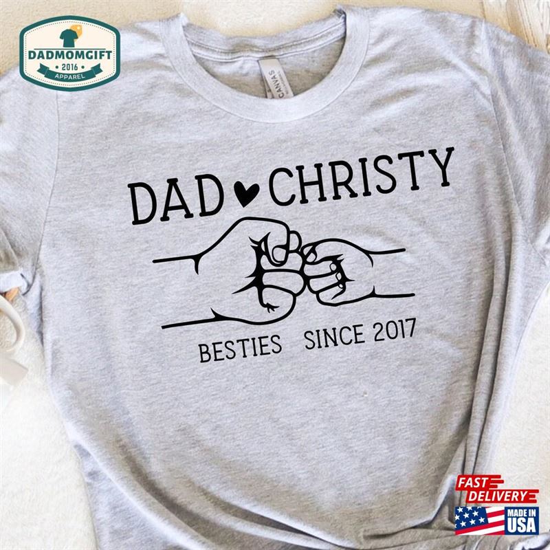 Custom Dad Shirt Daddy With Kids Name Father T-Shirt Hoodie